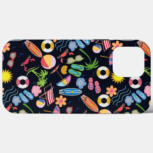 Summer 01.b.ブラックBG Case-Mate iPhoneケース (裏面 (横))