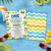 Summer 1st Birthday Invitation - One in the Sun 招待状