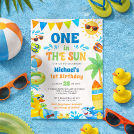 Summer 1st Birthday Invitation - One in the Sun 招待状