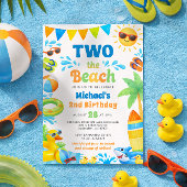 Summer 2nd Birthday Invitation - Two the Beach 招待状