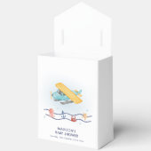 Summer Adventure Sea Airplane Baby Shower フェイバーボックス (見開き)