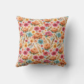 Summer Aesthetic Botanical Boho Custom Name  クッション (裏面)