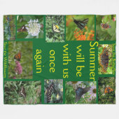 Summer Again Blanket フリースブランケット (正面(横))