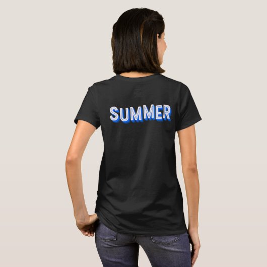Summer and Gelato Women's Basic Tシャツ (裏面フル)