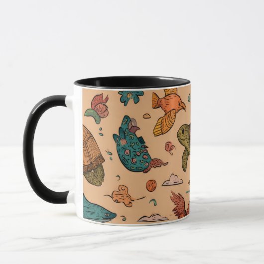 Summer Animals Combo Mug Gift マグカップ (左)