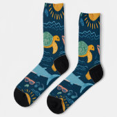 Summer Animals Crew Socks Gift ソックス (左)