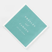 Summer Aqua Paper Dinner Napkins Wedding Decor (コーナー)