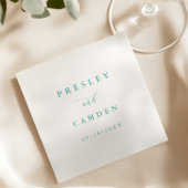 Summer Aqua Paper Dinner Napkins Wedding Decor