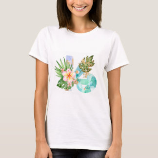 Summer Art T-Shirt flower Tシャツ