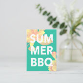 SUMMER BBQ明るいフローラ エンクロージャーカード (スタンド正面)