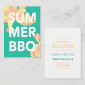 SUMMER BBQ明るいフローラ エンクロージャーカード (正面/裏面)