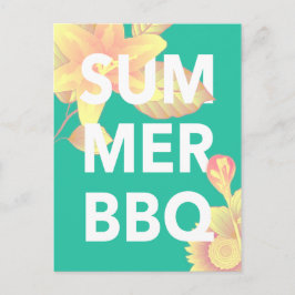 SUMMER BBQ明るいフローラ ポストカード
