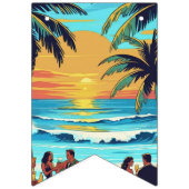 summer beach  バンティングフラッグ (第1の旗)