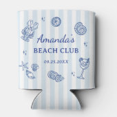 Summer Beach Adult Birthday Party 缶クーラー (裏面)