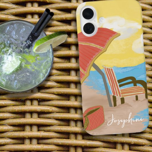 Summer Beach Chair Illustrated Case-Mate iPhoneケース