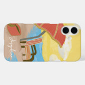 Summer Beach Chair Illustrated Case-Mate iPhoneケース (裏面 (横))