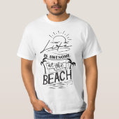 Summer Beach Design Tシャツ (正面)