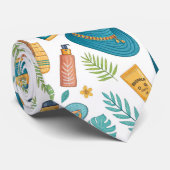Summer Beach Essentials Pattern (1) ネクタイ (ロール)