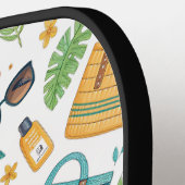 Summer Beach Essentials Pattern (1) ピックルボールラケット (左詳細)