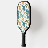 Summer Beach Essentials Pattern (1) ピックルボールラケット (左)