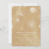 Summer Beach Ocean Shh Surprise Birthday Party 招待状 (裏面)