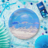 Summer Beach Retirement Party ペーパープレート (パーティー)