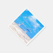 Summer Beach Retirement Party Cocktail スタンダードカクテルナプキン (角)