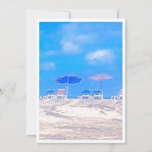 Summer Beach Retirement Party Invitation (正面)