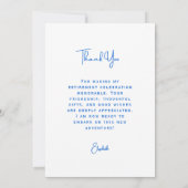 Summer Beach Retirement Party Thank You Card (裏面)