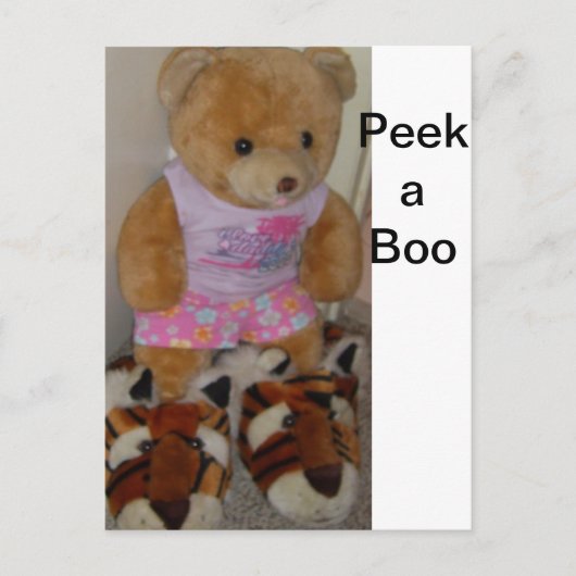 「Summer Bear in Tiger Shoes」 CricketDiane ポストカード (正面)