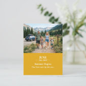 Summer Begins June Memory Photo Postcard ポストカード (スタンド正面)