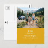 Summer Begins June Memory Photo Postcard ポストカード (正面/裏面)