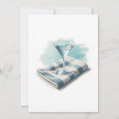 Summer Bikinis & Martinis Bachelorette Party 招待状 (裏面)