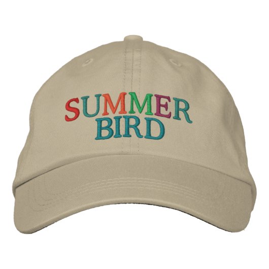 Summer Bird by SRF 刺繍入りキャップ (正面)