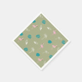 Summer Birthday & Flamingo Party Table Decor スタンダードカクテルナプキン (角)