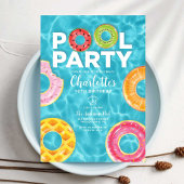 Summer Birthday Pool Party Invitation 招待状