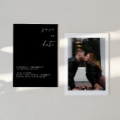 SUMMER BLACK&WHITE SAVE THE DATE 招待状