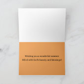 Summer Blessings Isaiah Scripture Garden Flowers カード (内部)