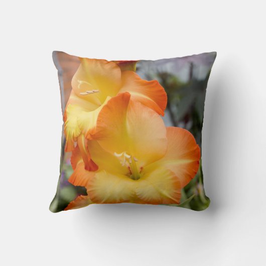 Summer Bloom Artistic Flower Cushion クッション (裏面)