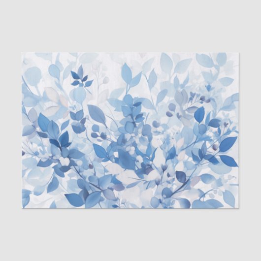 Summer Blue Botanical 薄葉紙 (正面)