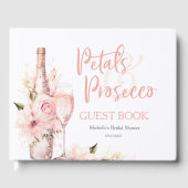 Summer Boho Petals and Prosecco Guest Book ゲストブック (正面)