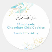 Summer Botanical Farmers Market Bakery Product ラウンドシール (正面)