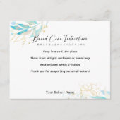 Summer Botanical Farmers Market Bread Care サンキューカード (正面)