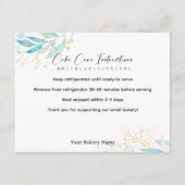 Summer Botanical Farmers Market Cake Care サンキューカード (正面)