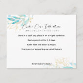 Summer Botanical Farmers Market Cookie Care サンキューカード (正面)