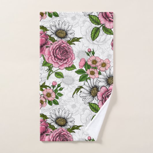 Summer bouquets バスタオルセット (ハンドタオル)