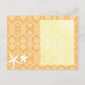 Summer Breezeビーチ結婚式保存日 案内ポストカード (裏面)