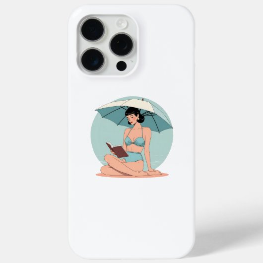 Summer Breeze Bikini Girl – Retro Beach Vibes Case-Mate iPhoneケース (裏面)