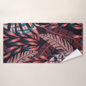 Summer bright seamless background with colorful tr バスタオル (バスタオル)