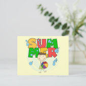 SUMMER - Brunette Boy Tシャツ&ギフト ポストカード (スタンド正面)